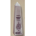 8" White Marble Obelisk Award